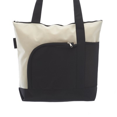 Zipper Polyester Tote Bags