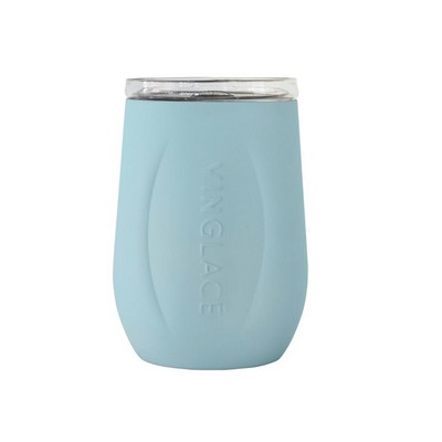 10 Oz. Glass Lined Wine Glass Cool Blue