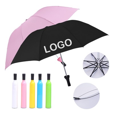 Portable Bottle-Style Umbrella