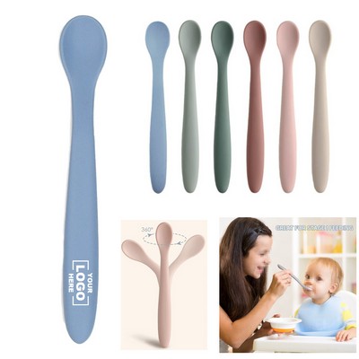 Baby Soft Silicone Feeding Spoon