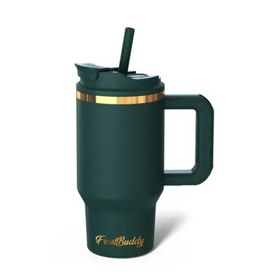 16 Oz. FrostBuddy® Mini Thicc Buddy Tumbler w/Handle And Straw