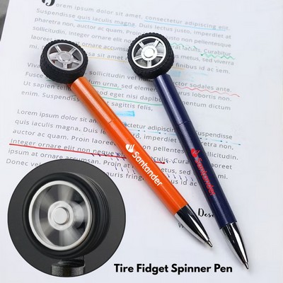 Tire Fidget Spinner Pen