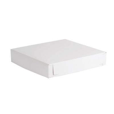 White 2 Piece Lock Corner Design Gift Box (12" x 12" x 2.5")