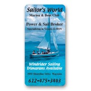 Static Cling Decal (1.5"x3") Rectangle