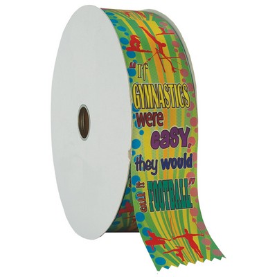 2" Gym Football Multicolor Ribbon Roll