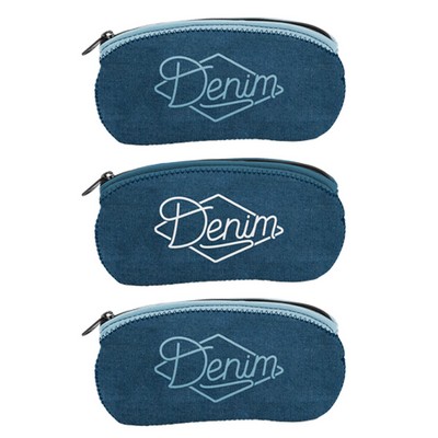 L.E.N.S. Large Eyewear Denim Neoprene Storage