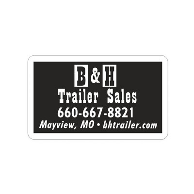 Idento® Identification Decal | Rectangle | 1 1/2" x 2 1/2" | White Vinyl