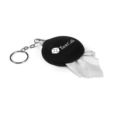 Unprinted Premium Opper Fiber® Cloth w/Big Mouth™ Key Chain - Standard Production