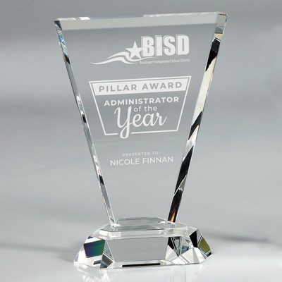 Vortex Clear - Large optical crystal award