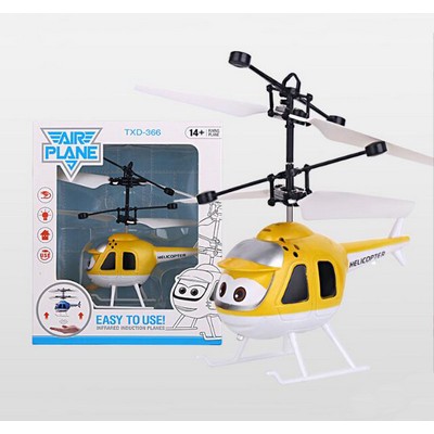 Kid's Cartoon Mini Induction Helicopter Toy