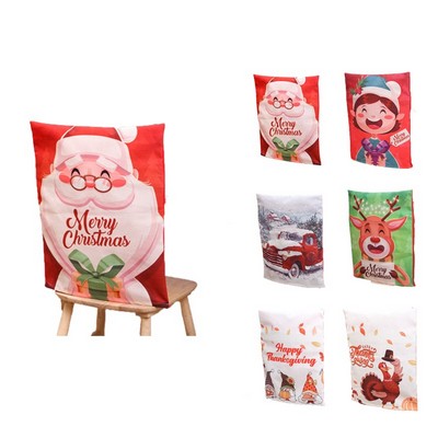 Custom Printed Christmas Chair Cover