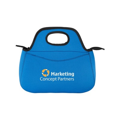 Zippered Neoprene Lunch Cooler Tote Bag