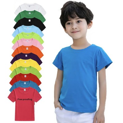 Kid's Crewneck T-shirt Stock