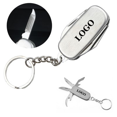 4-In-1 Mini Multi-function Folding Knife With Keychain