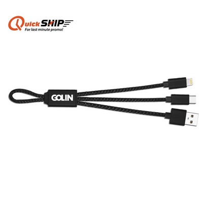FlexCharge Duo USB-C & Lightning Cable