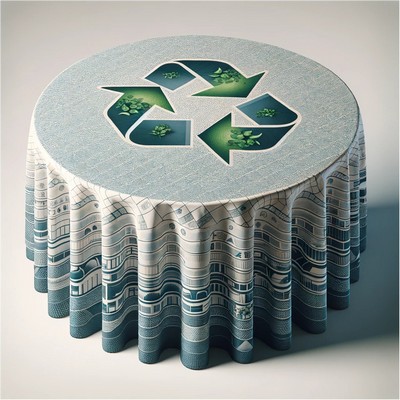 Eco-Poly 70" Round Table Cover Throw