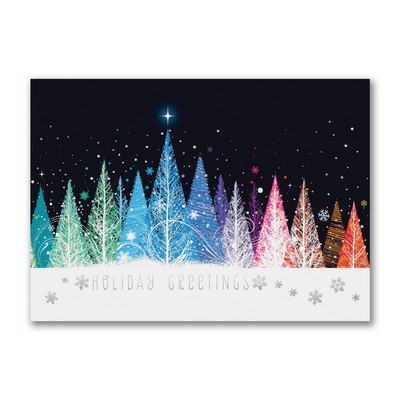 Sparkling Forest Holiday Card