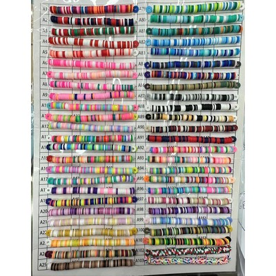 Mixed Clay Bead Color Chart