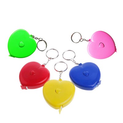 Retractable Heart Shape Measuring Tape