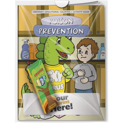 Combo Pack - CB1009 Coloring Book & 4-Pack of Crayons in a Poly Bag