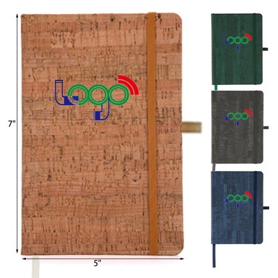 5" x 7" Woodgrain Patterned Writing Journal Notebook