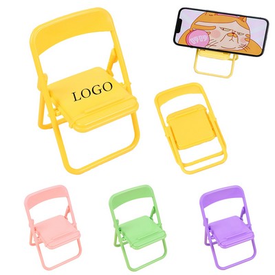 Mini Folding Chair Phone Stand
