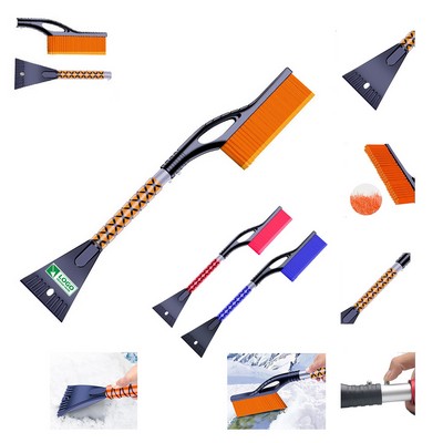 Car Snow Scraper and Brush with Ergonomic Foam Grip