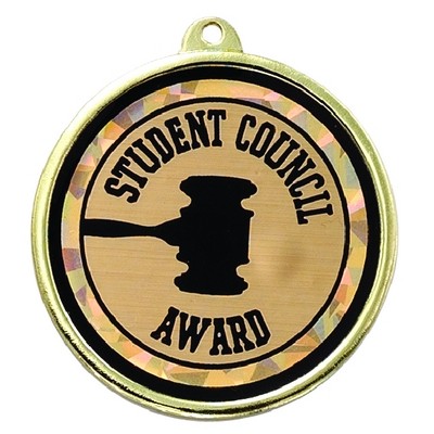 2 ¼" TM Series Academic Medal w/Student Council Mylar Insert