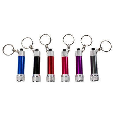 Anodized Aluminum 5 LED Keychain