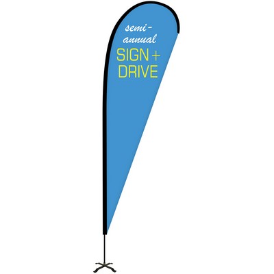 10' Portable Single Reverse Teardrop Kit w/Cross Base