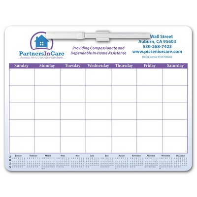 Memo Board Calendar w/ Rem Adh