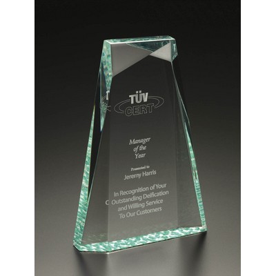 3-Side Beveled Embossed Trapezoid Award