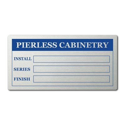 4" x 2" Metalphoto® Aluminum Nameplate