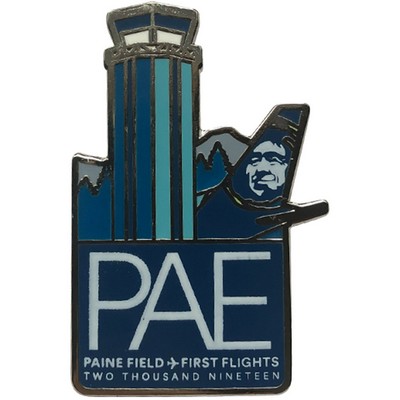 Epola with Overprint Lapel Pins - 1 3/8" W x 1 3/8" H