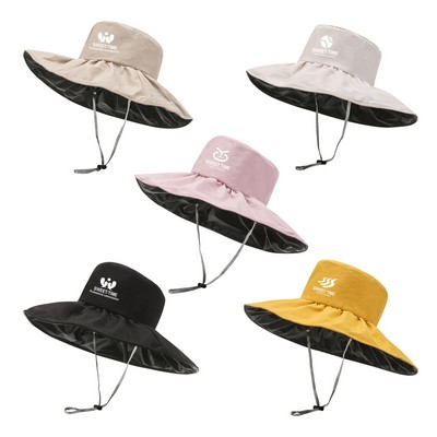 UV Protection Wide Brim Bucket Hat