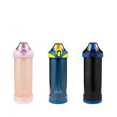 Plastic Sports Water Bottle With Cell Phone Holder