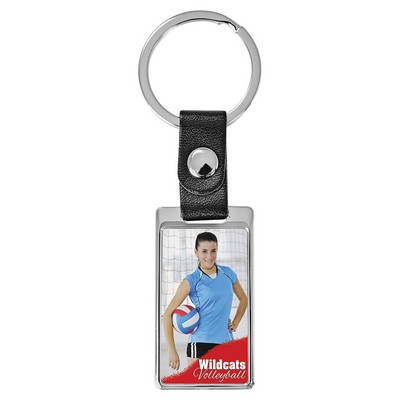 Rectangle Sublimatable Keychain with White Insert