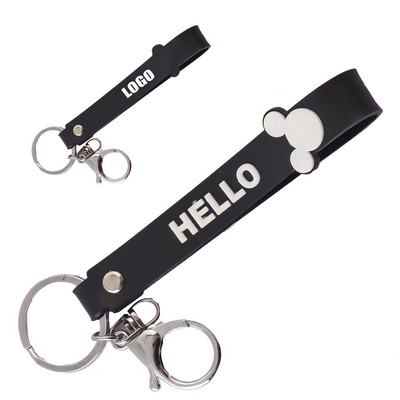 Mouse PVC Keychain Key Ring