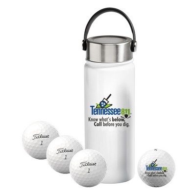 Titleist® 4-Ball Metal Water Bottle