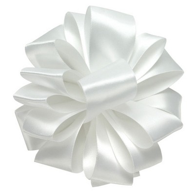 Double Face Satin, 1-1/2'' x 50 yds., White