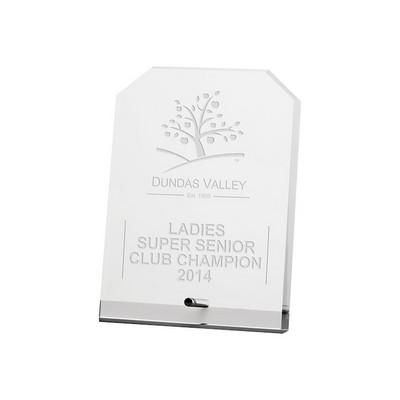 CANTEBURY CLIPPED RECTANGLE 8" Etched