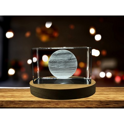 Jupiter 3D Engraved Crystal Novelty Decor