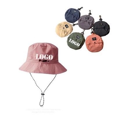 Lightweight Breathable Fishing Bucket Hat with Chin Strap