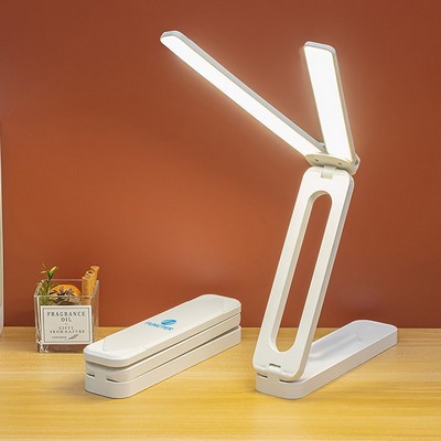 Double Head Foldable and Portable Desk Lamp with USB-C Cable