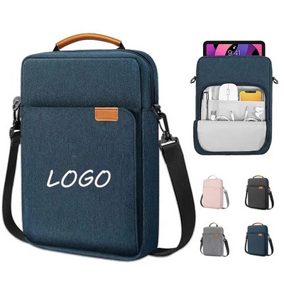 13" Portable Pad Tablet Storage Crossbody Shoulder Bag