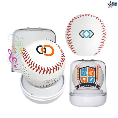 SonicWave Sports Baseball Bluetooth Speaker with Wireless Stereo & Dual Connection Modes