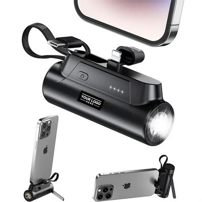 5000mAh Mini Portable Charger - Lightweight & Travel-Friendly Battery Pack