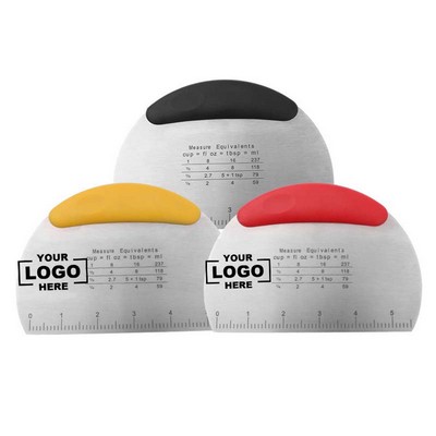 Stainless Steel Dough & Pizza Scraper Cutter with Ergonomic Handle