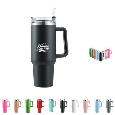 40oz Insulated Tumbler with Leak-Proof Straw Lid