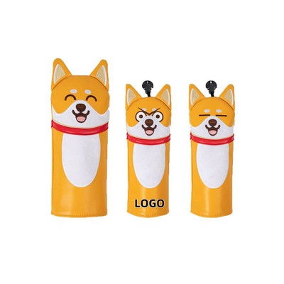 Dog Cartoon Golf Club Protective Head Cover Set